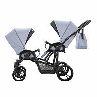 Детская прогулочная коляска Bebetto42 Sport Сomfort для двойни, шасси черная/CZA